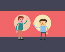 Info graphic character Moe and Joe