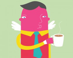 Coffee is heaven – illustration